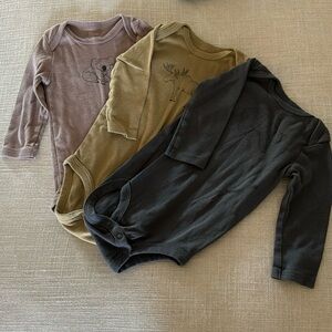 3pc Little Planet Organic by Carter’s Long Sleeve Organic Cotton Onesies